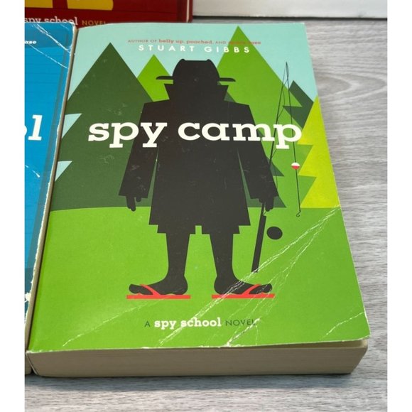 Lot of 3 Spy School Childrens Books Stuart Gibbs Spy Camp Evil Spy School - Picture 7 of 11